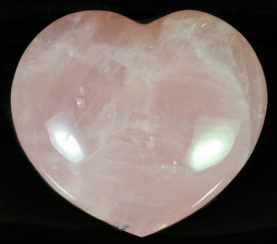 Polished Rose Quartz Heart - Madagascar #63021